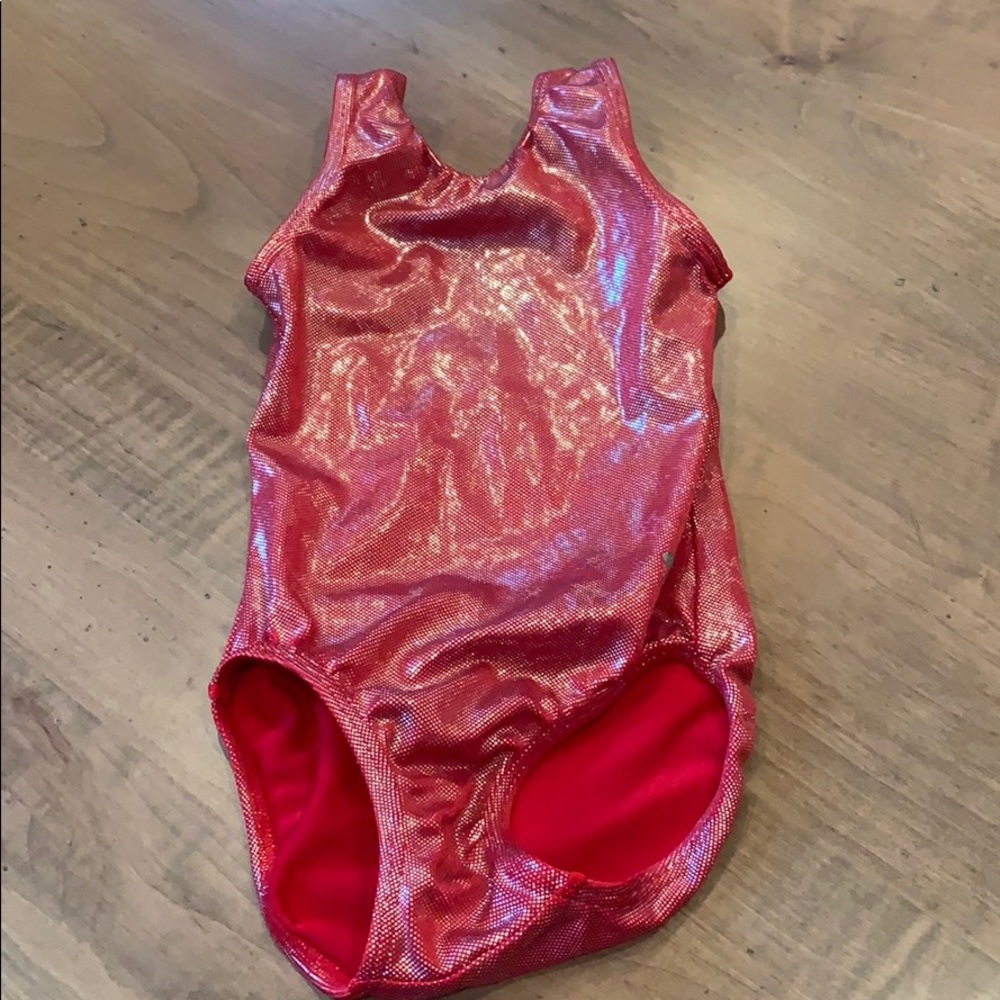 Snowflake Design Girls Gymnastic Leotard